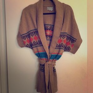 Open front knit cardigan